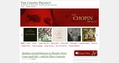 Desktop Screenshot of chopinproject.com