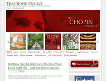 Tablet Screenshot of chopinproject.com